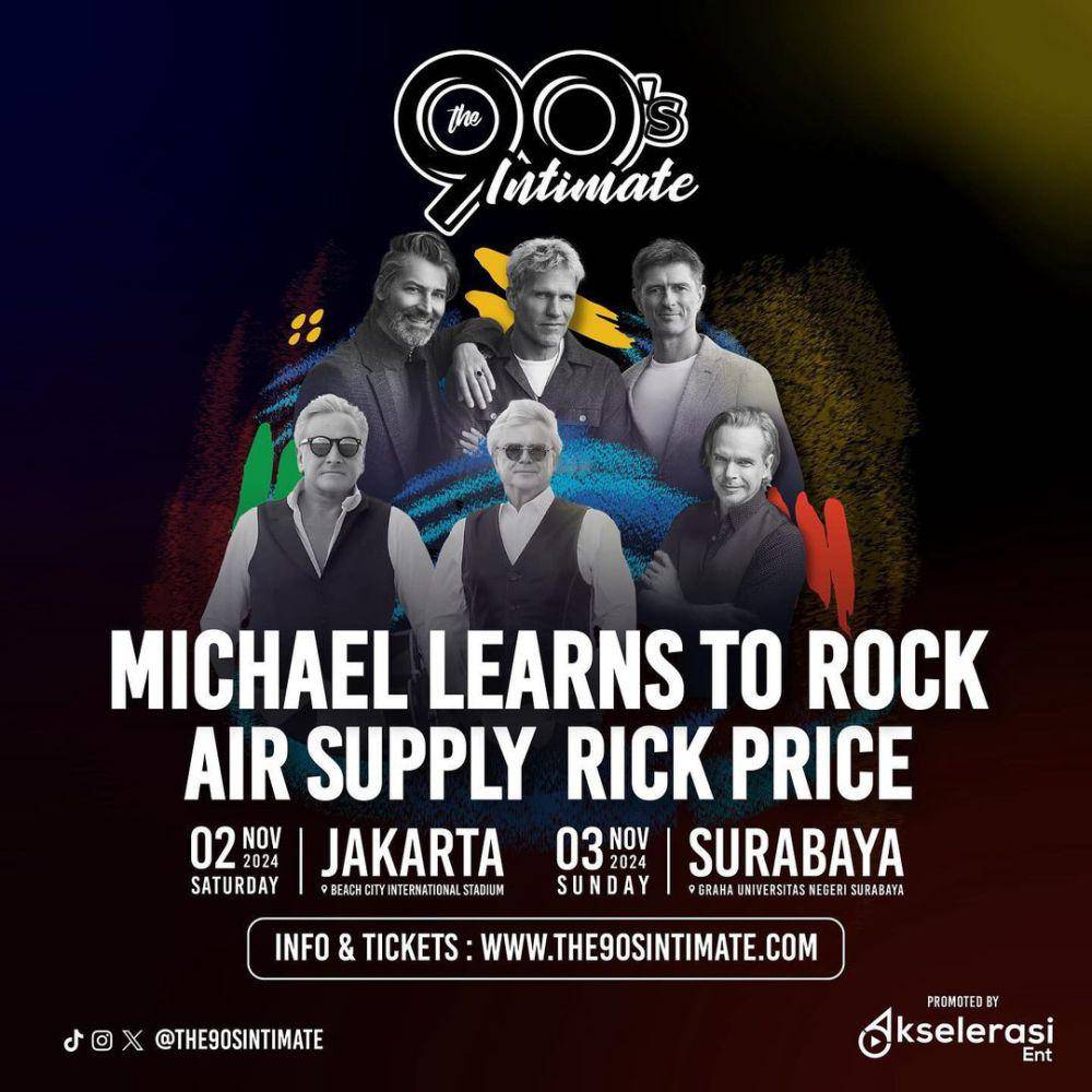 poster konser The 90's Intimate (instagram.com/the90sintimate)
