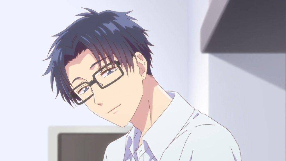 Hirotaka. (dok. A-1 Pictures / Wotaku ni Koi wa Muzukashii)