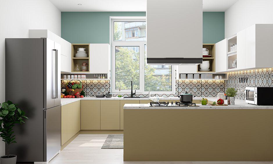G Shape atau Penisula Kitchen. (designcafe.com/Shreya Bilagi)