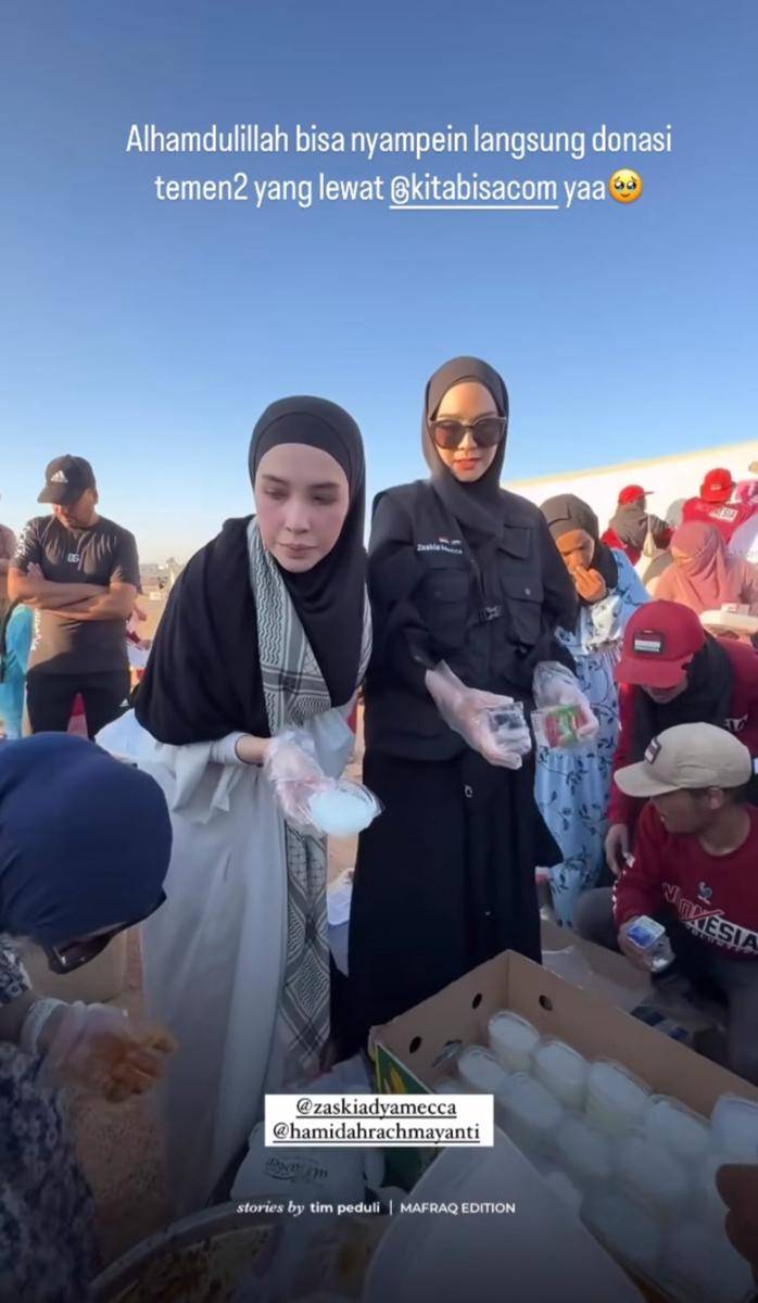 potret Zaskia Adya Mecca berkegiatan sosial di Jordan (instagram.com/zaskiaadyamecca)