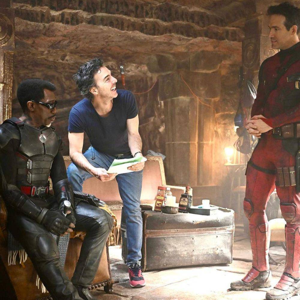 behind the scene film Deadpool & Wolverine (instagram.com/vancityreynolds)