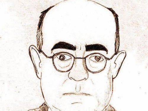 ilustrasi wajah Theodor Adorno (commons.wikimedia.org/Primitivojumento)