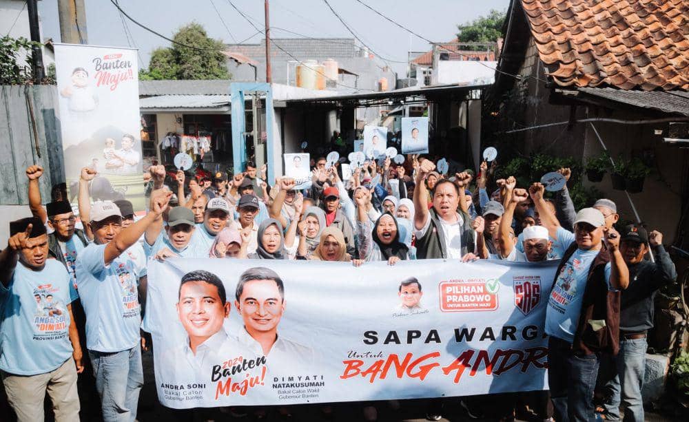 Jelang Pilgub Banten, Relawan Andra Soni Tancap Gas Sosialisasi Warga