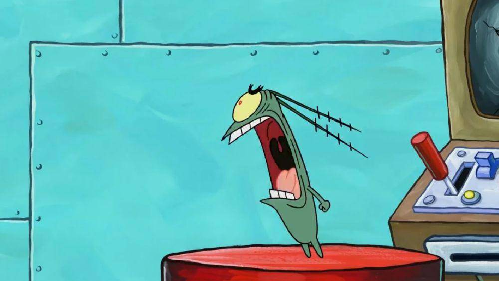 Plankton marah. (dok. Nickelodeon/SpongeBob SquarePants)