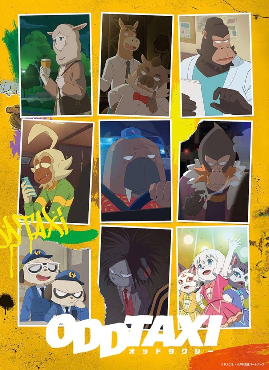 Poster anime Odd Taxi.(dok.OLM Team Yoshioka/Odd Taxi)