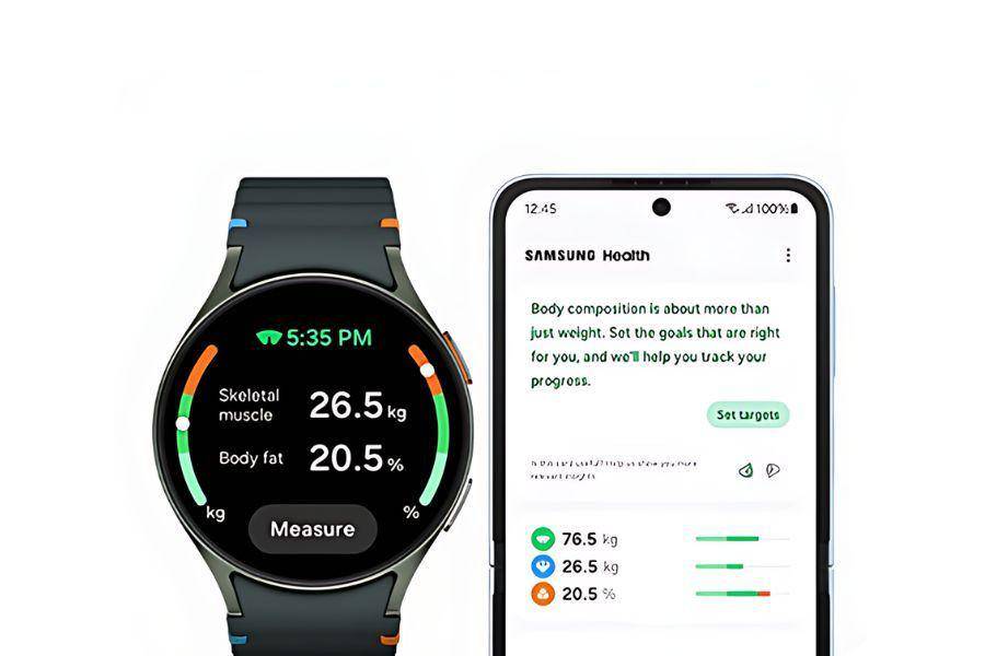 ilustrasi Samsung Galaxy Watch7 dan Samsung Health App (dok. Samsung)