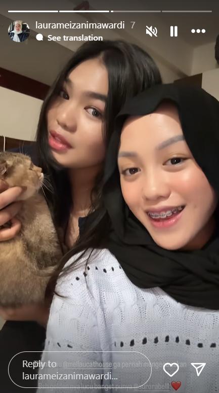 Lolly, anak Nikita Mirzani, berhijab (instagram.com/laurameizanimawardi)