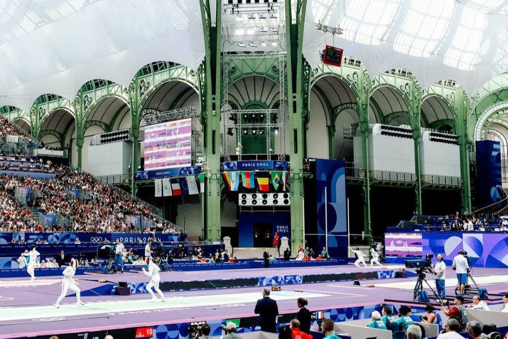 Grand Palais dipermak jadi venue anggar Olimpiade Paris 2024. (instagram.com/paris2024)