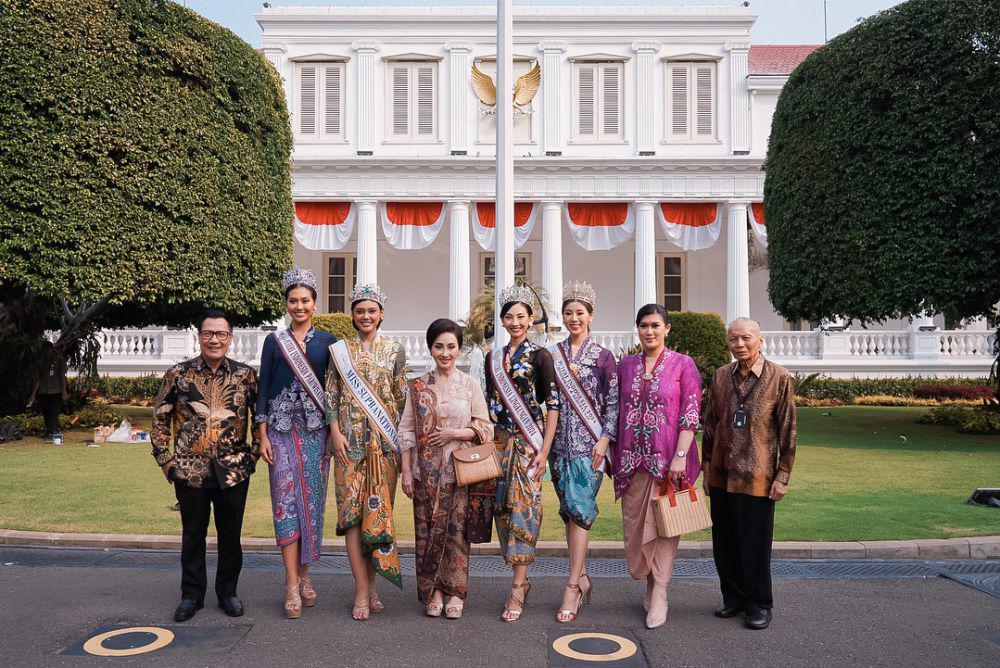 Potret Kunjungan Top 4 Puteri Indonesia 2024 ke Istana Presiden (Instagram.com/officialputeriindonesia)