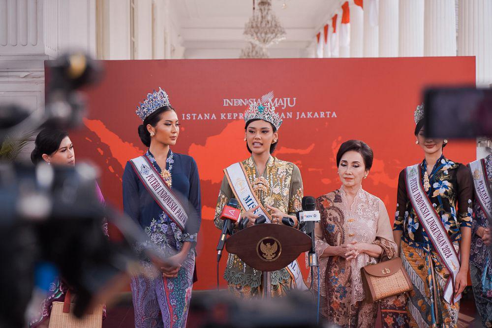 Potret Kunjungan Top 4 Puteri Indonesia 2024 ke Istana Presiden (Instagram.com/officialputeriindonesia)