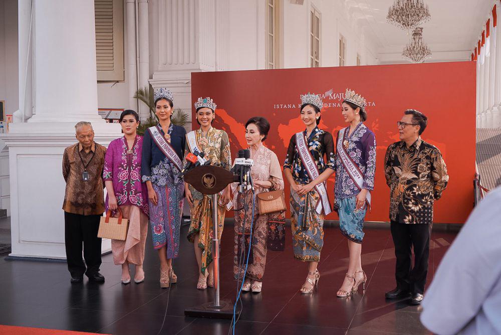 Potret Kunjungan Top 4 Puteri Indonesia 2024 ke Istana Presiden (Instagram.com/officialputeriindonesia)