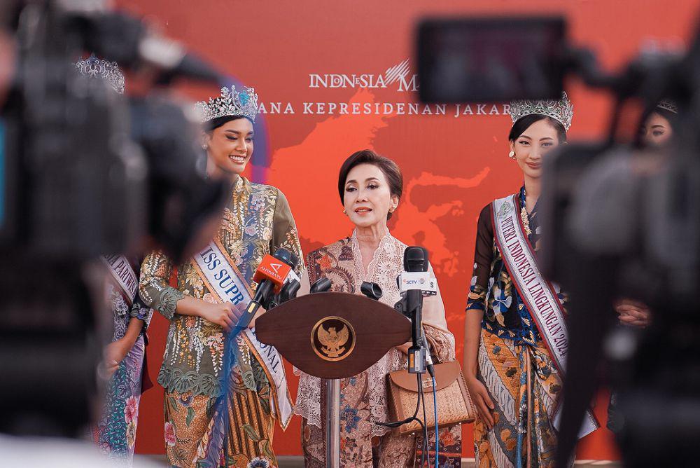 Potret Kunjungan Top 4 Puteri Indonesia 2024 ke Istana Presiden (Instagram.com/officialputeriindonesia)
