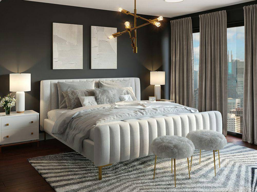 ilustrasi tempat tidur glamor (unsplash.com/Spacejoy)