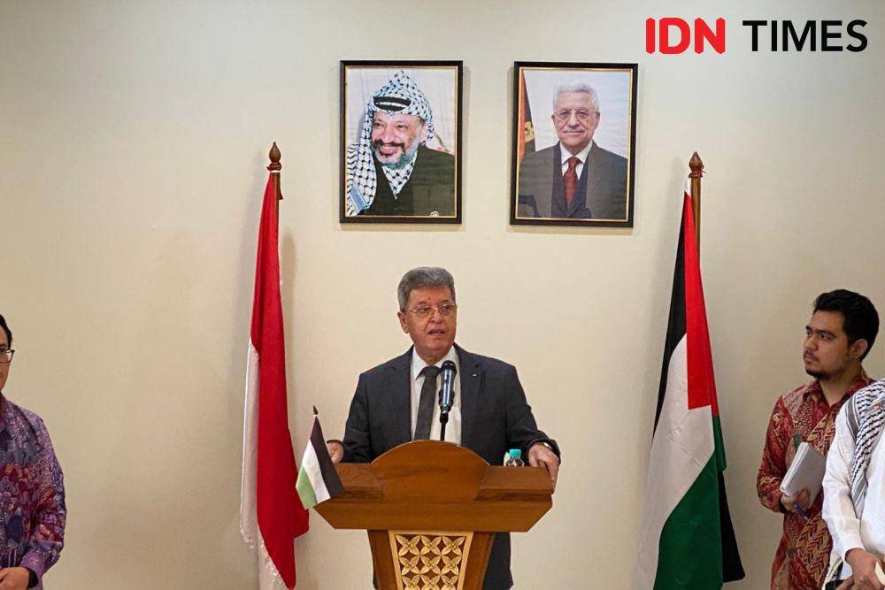 Duta Besar Palestina untuk Indonesia, Zuhair Al-Shun. (IDN Times/Sonya Michaella)