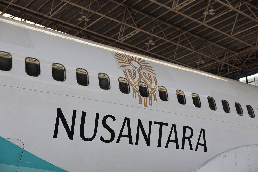 Garuda Indonesia jadi maskapai resmi atau official airline untuk upacara Hari Ulang Tahun (HUT) Kemerdekaan Republik Indonesia (RI) ke-79 di Ibu Kota Nusantara (IKN), Kalimantan Timur (Kaltim). (dok. Garuda Indonesia)