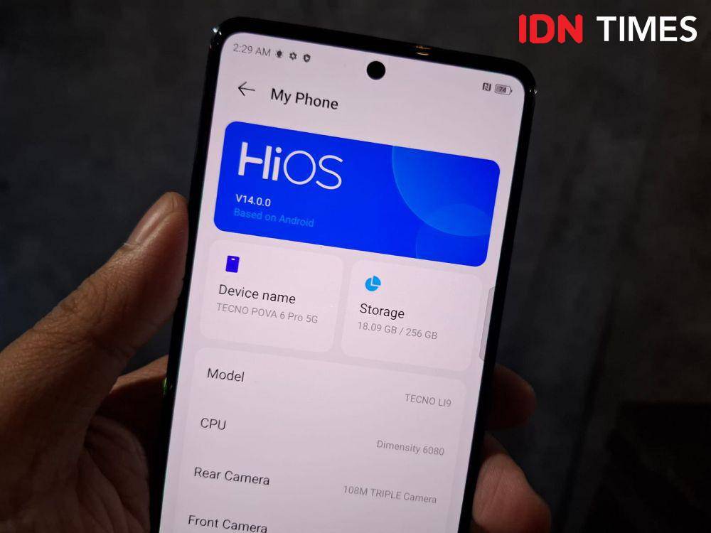TECNO POVA 6 Pro 5G (IDN Times/Fatkhur Rozi)