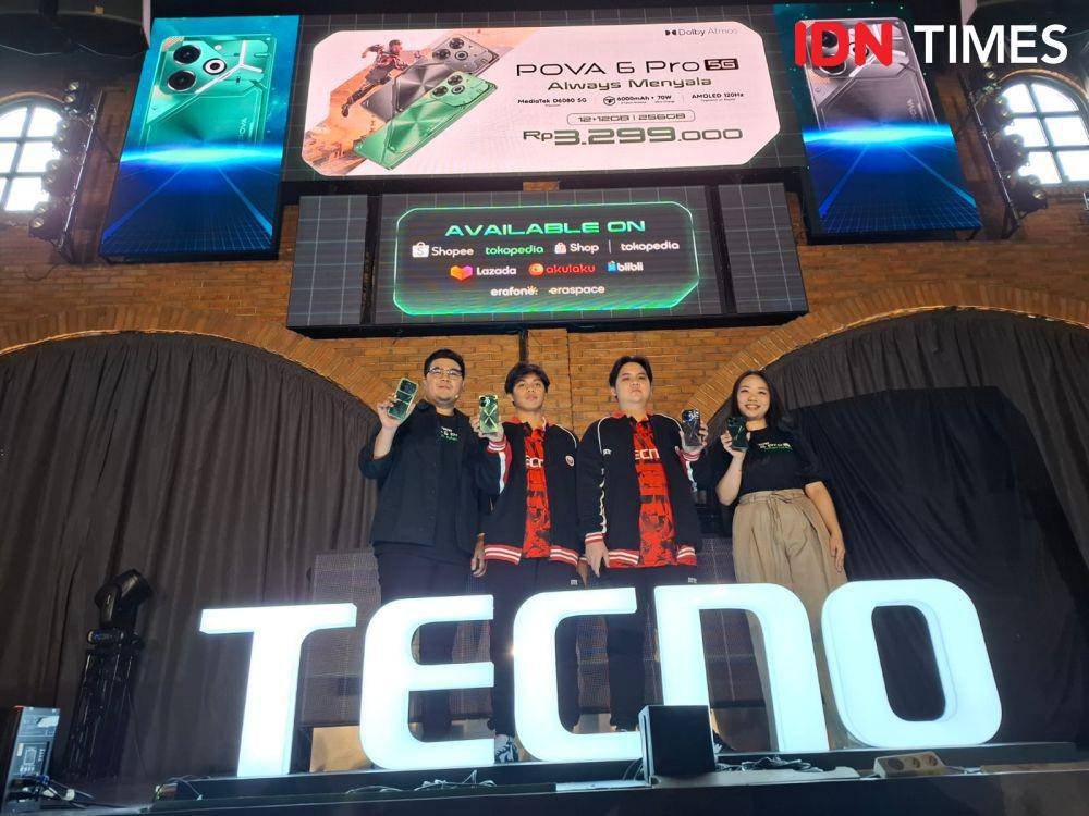 TECNO POVA 6 Pro 5G (IDN Times/Fatkhur Rozi)
