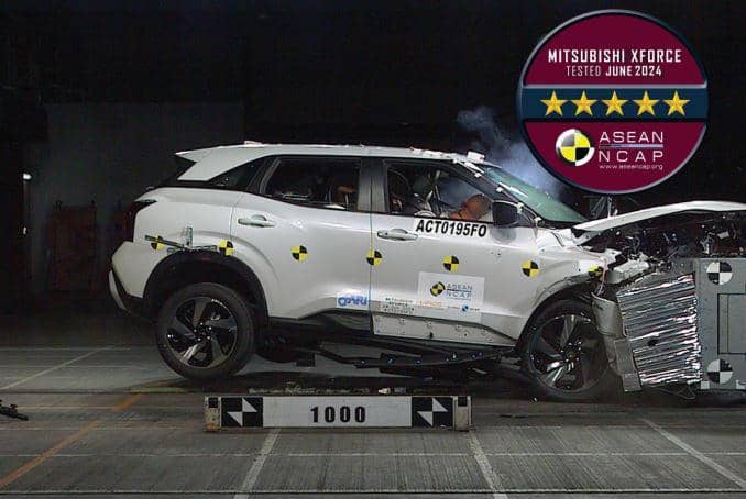 Crash Test Mitsubishi X Force (Sumber: ASEAN NCAP)