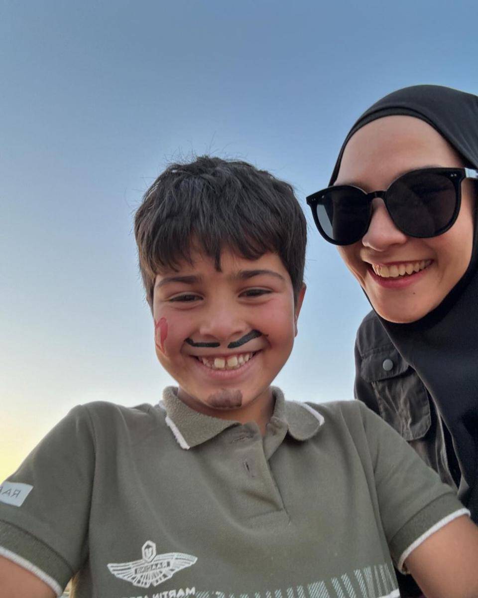 potret Zaskia Mecca di kamp pengungsian Palestina (instagram.com/zaskiadyamecca)