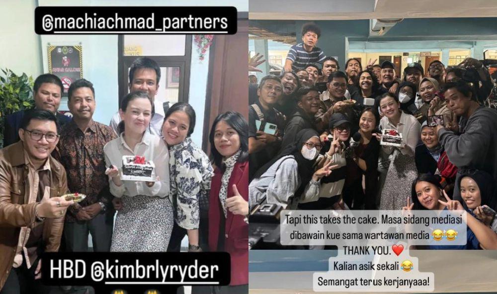 7 Potret Ultah Ke-31 Kimberly Ryder, Dapet Kue dari Wartawan