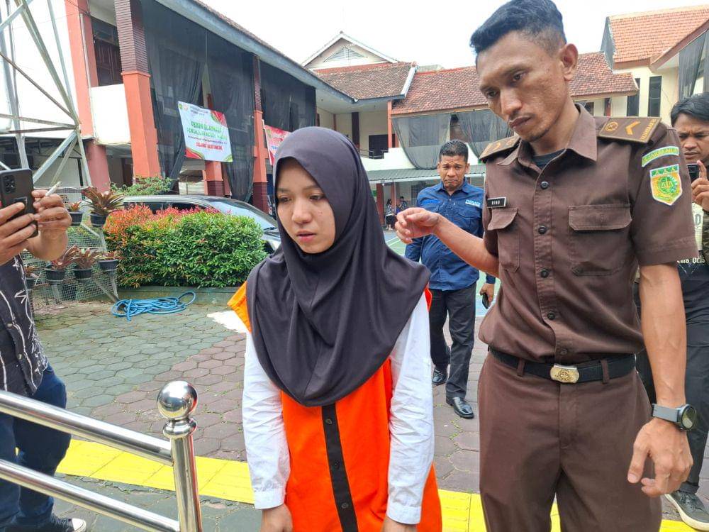 Terdakwa penganiayaan Anak Emy Aghnia, Suster IPS. (IDN Times/Rizal Adhi Pratama)