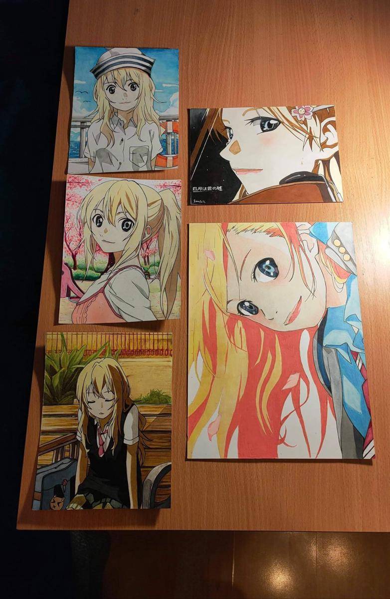 potret koleksi Your Lie in April (reddit.com/user/Simsofcik)