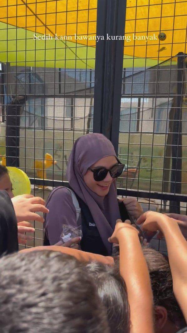 potret Zaskia Mecca di kamp pengungsian Palestina (instagram.com/zaskiadyamecca)