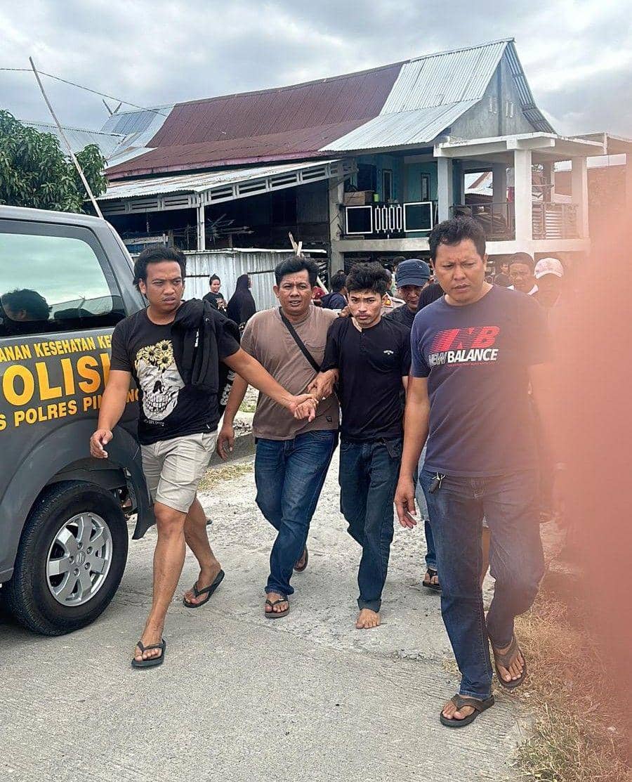 Ayah di Pinrang, Sulawesi Selatan (Sulsel), ditangkap usai menyandera bayinya/Istimewa