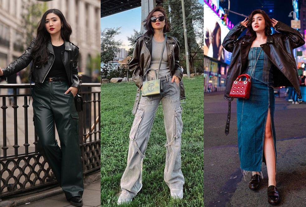 8 Ide Mix and Match Leather Jacket ala Febby Rastanty, Super Stylish!