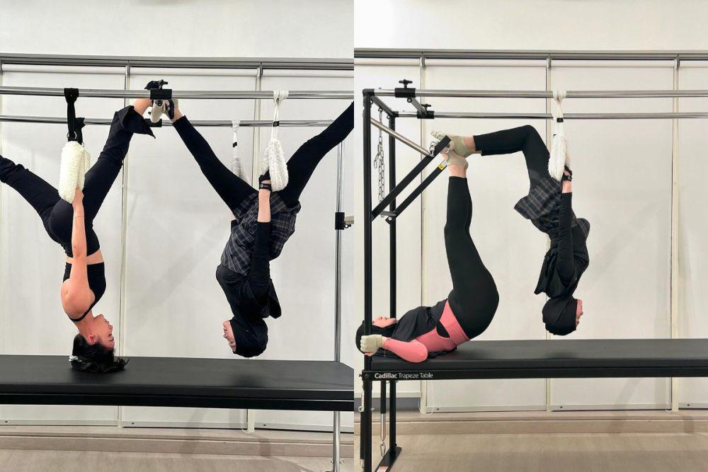 7 Potret Inara Rusli Latihan Pilates, bareng Natasha Wilona!
