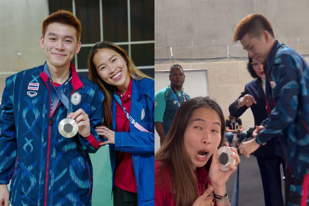 Potret Kocak Ratchanok Intanon saat Kunlavut Dapat Perak Olimpiade