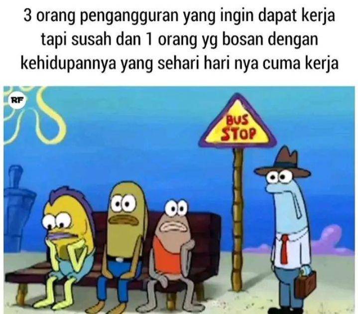 meme ngeluh kerja (instagram.com/majelis_humor.id)