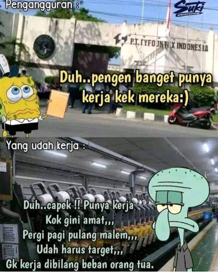meme ngeluh kerja (instagram.com/majelis_humor.id)