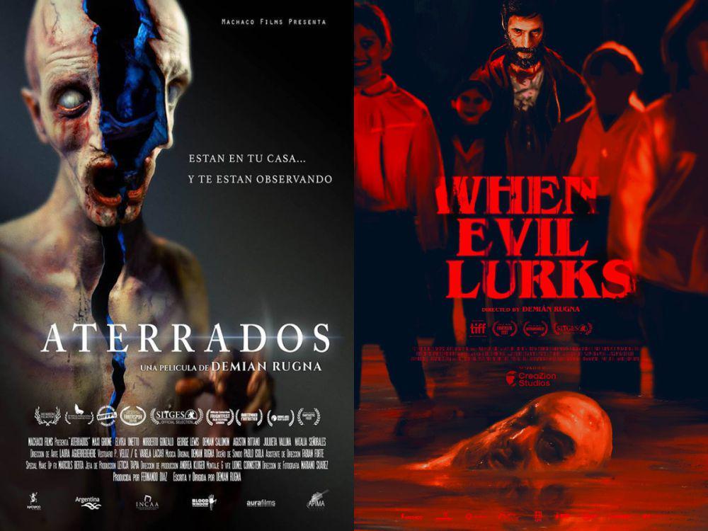 poster film Terrified dan When Evil Lurks (dok. Shudder/Terrified | dok. Shudder/When Evil Lurks)