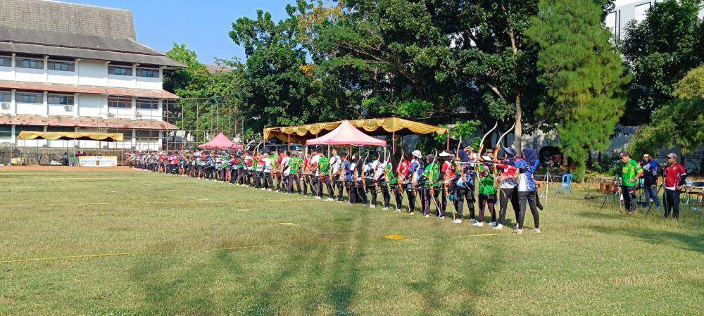 Uji coba tim panahan Jawa Tengah jelang PON Aceh-Sumut 2024 di Kota Semarang. (dok. Perpani Jateng)