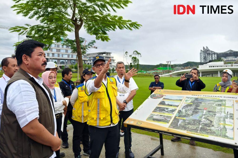 Ketua Satgas Pelaksanaan Pembangunan Insfrastruktur IKN, Danis Hidayat Sumadilaga di IKN. (IDN Times/Umi Kalsum)