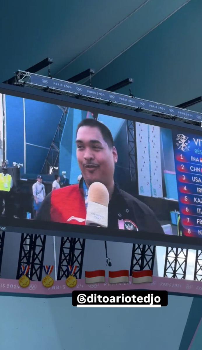 Baim Wong dukung Veddriq Leonardo final panjat tebing Olimpiade 2024 Paris (instagram.com/baimwong)