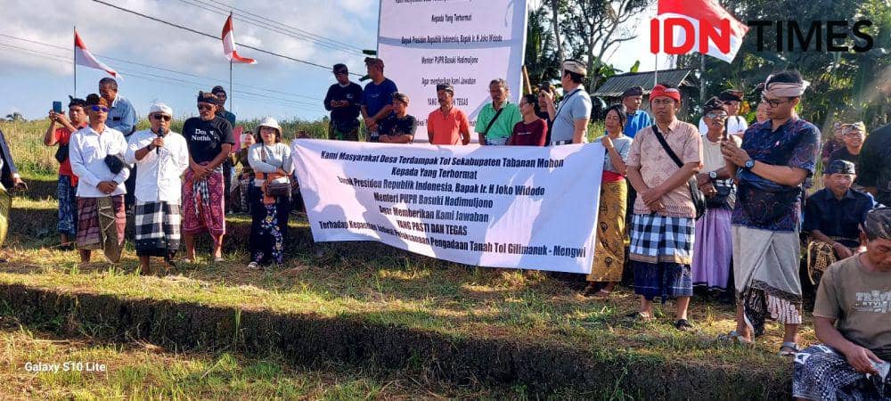 Proyek Jalan Tol Bikin Petani Tabanan Tak Berani Kelola Kebun