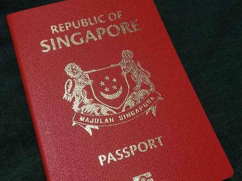 Ilustrasi paspor Singapura (commons.wikimedia.org/Singark)