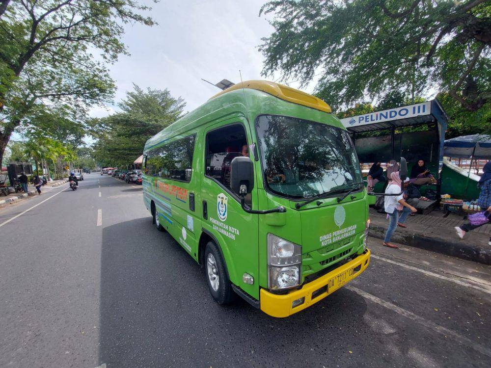 Bus Trans Banjarmasin. (IDN Times/Hamdan)