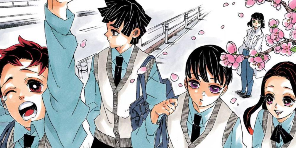 cuplikan ending manga Demon Slayer: Kimetsu no Yaiba (dok. Koyoharu Gotōge, Shounen Jump/Demon Slayer: Kimetsu no Yaiba)