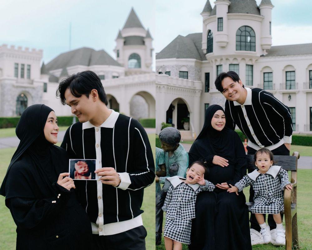 7 Potret Babymoon Anisa Rahma di Thailand, Bikin Foto Keluarga