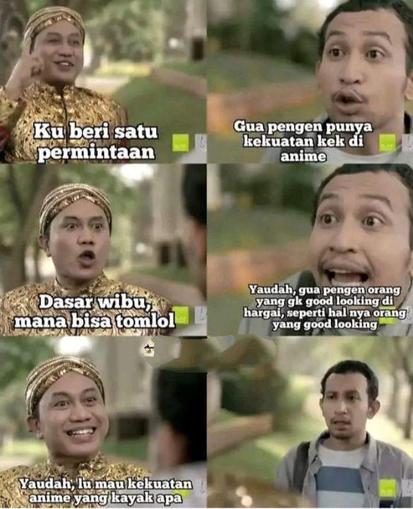 meme jin kabulkan permintaan (instagram.com/majelis_humor.id)