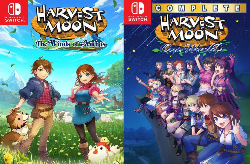 Harvest Moon di bawah Natsume tanpa Marvelous (dok. Natsume Inc./Harvest Moon: Wind of Anthos | Harvest Moon: One World)