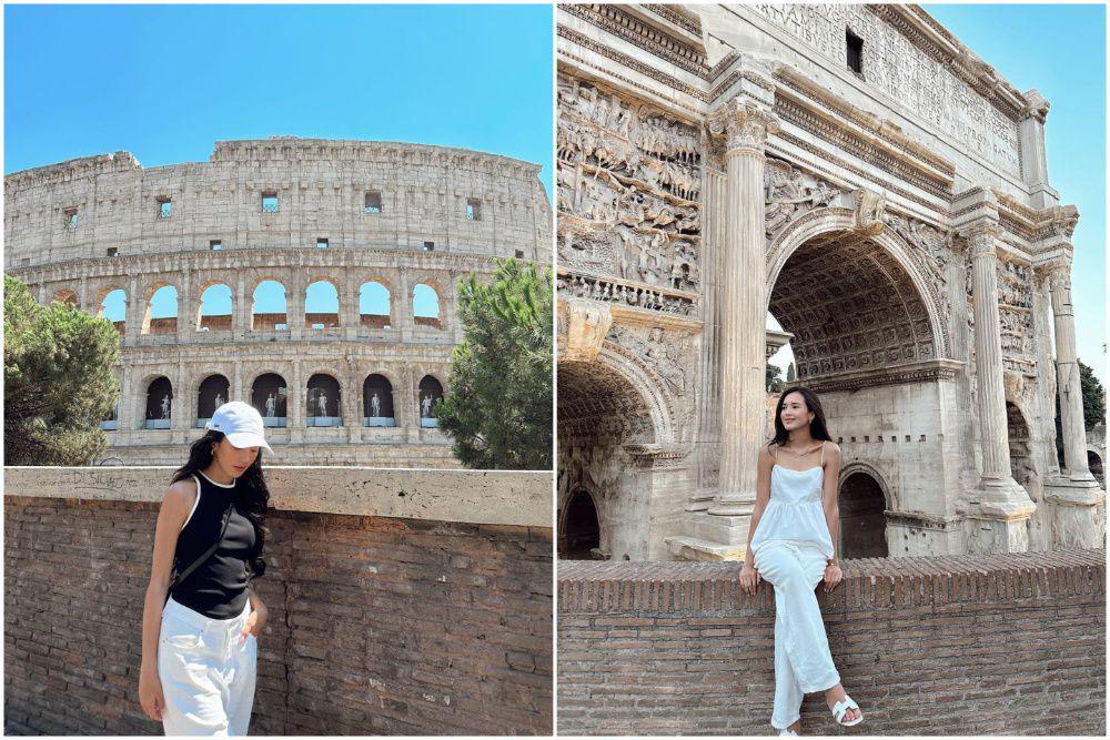 8 Momen Beby Tsabina Mengunjungi Bangunan Penting di Roma
