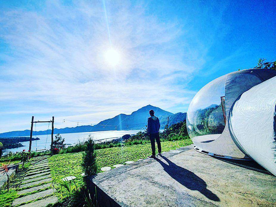 potret bubble tent di Kubah Bali Glamping (instagram.com/kubahbaliglamping)