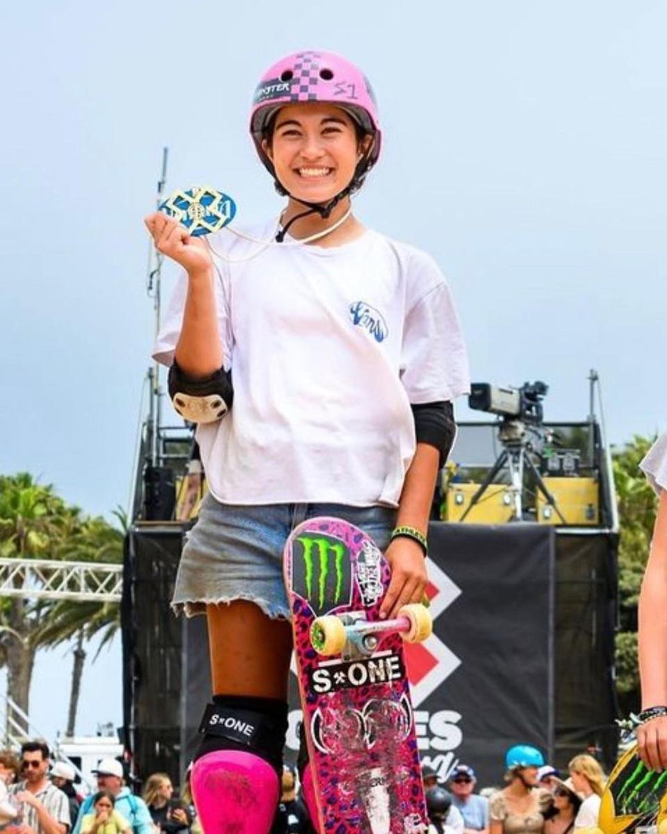 Arisa Trew, peraih emas termuda Olimpiade 2024 cabor skateboarding (instagram.com/s1helmets)