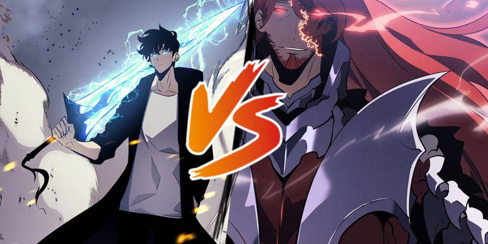 Sung Jinwoo dan Antares karakter Solo Leveling (dok. KakaoPage/Solo Leveling)