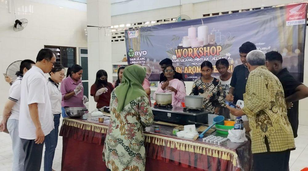 Indako Ajarkan Warga Medan Daur Ulang Minyak Jelanta