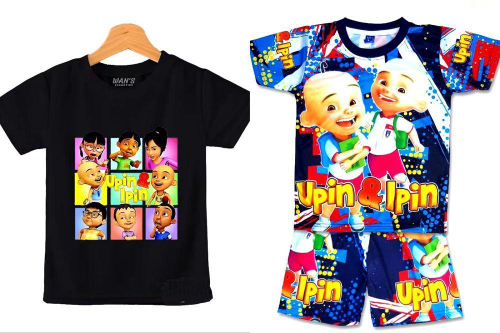 13 Rekomendasi Kaos Gambar Upin Ipin, Lucu dan Unik!